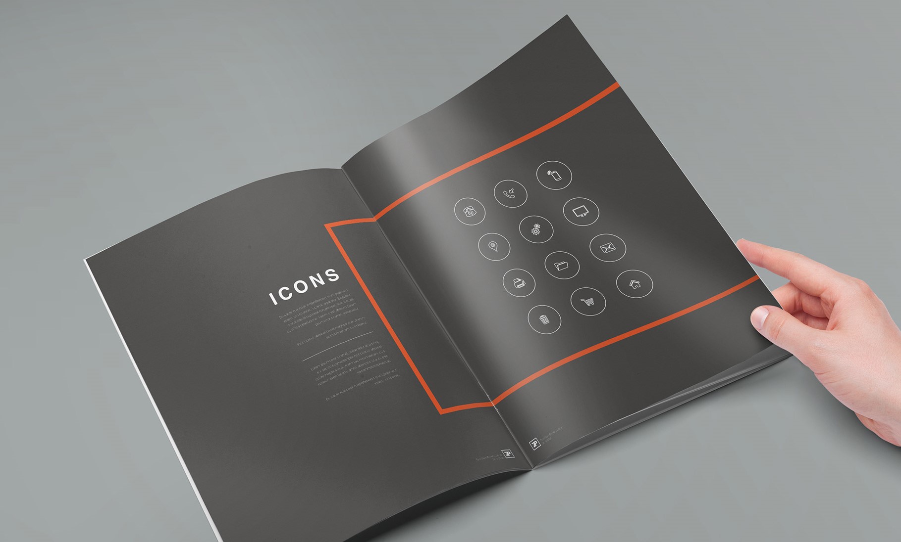 Brand book icons page